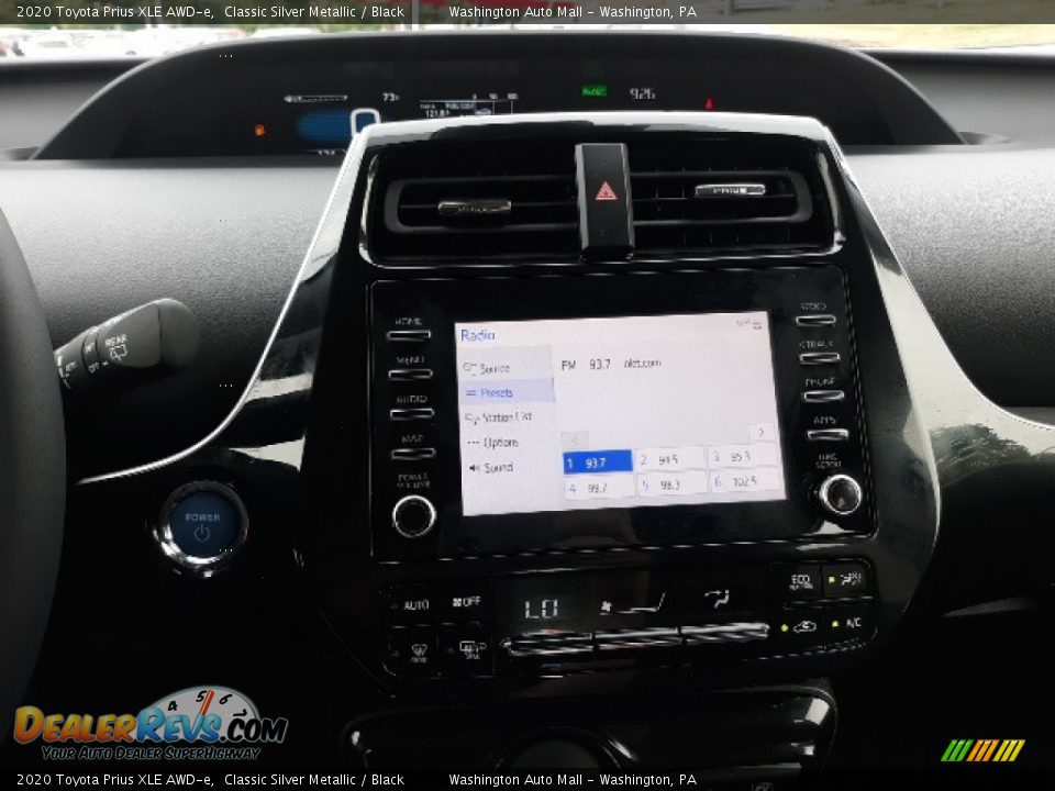 2020 Toyota Prius XLE AWD-e Classic Silver Metallic / Black Photo #12
