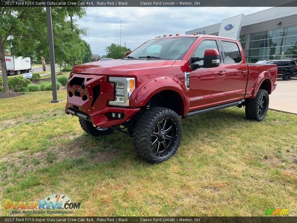 2017 Ford F350 Super Duty Lariat Crew Cab 4x4 Ruby Red / Black Photo #1