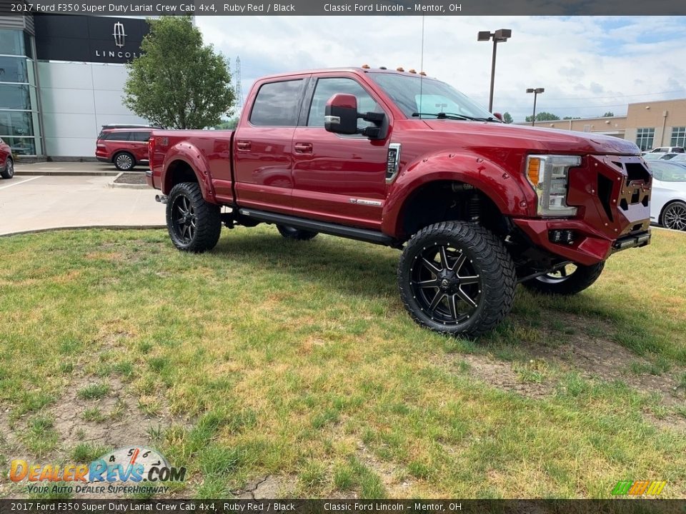 2017 Ford F350 Super Duty Lariat Crew Cab 4x4 Ruby Red / Black Photo #2