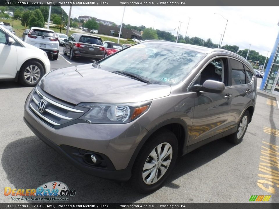 2013 Honda CR-V EX-L AWD Polished Metal Metallic / Black Photo #6