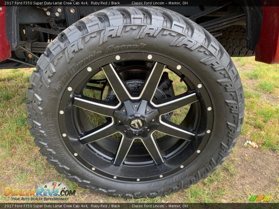 2017 Ford F350 Super Duty Lariat Crew Cab 4x4 Ruby Red / Black Photo #5