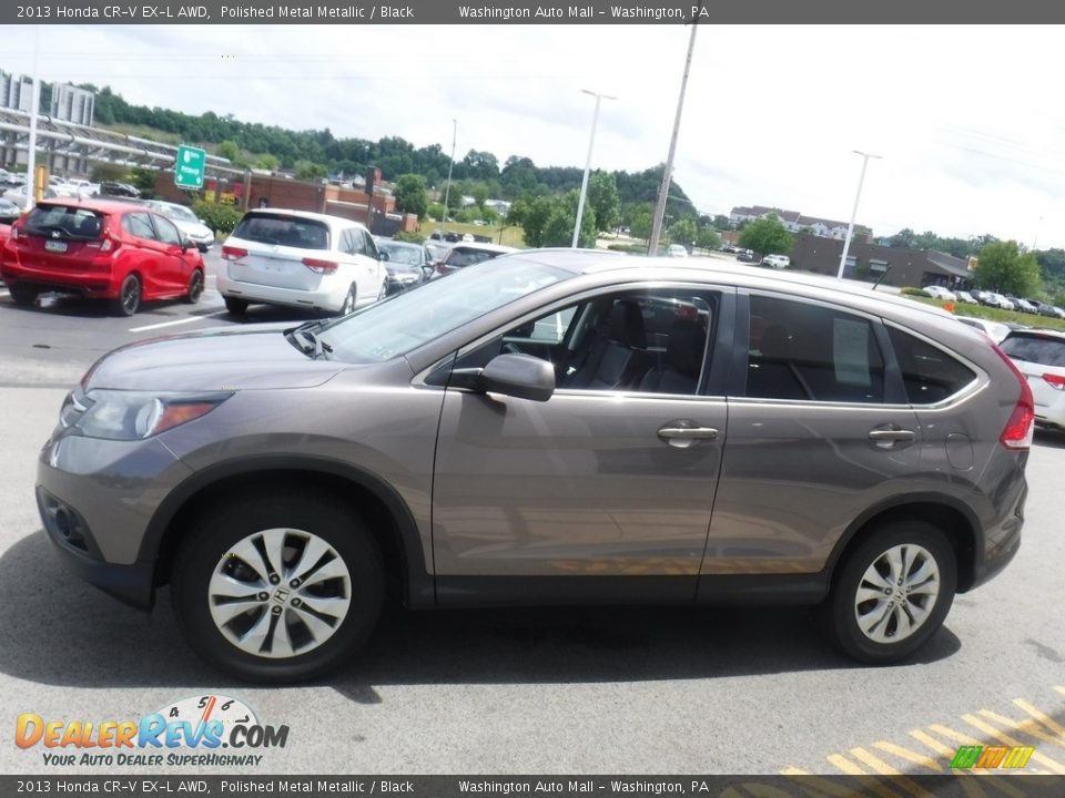 2013 Honda CR-V EX-L AWD Polished Metal Metallic / Black Photo #7