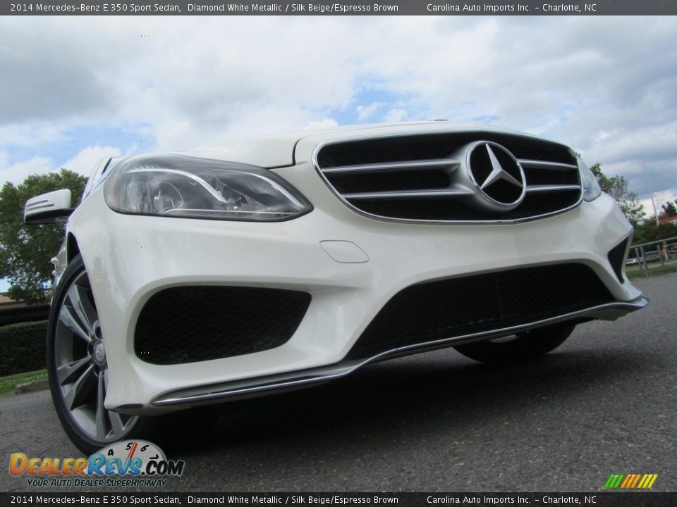 2014 Mercedes-Benz E 350 Sport Sedan Diamond White Metallic / Silk Beige/Espresso Brown Photo #2