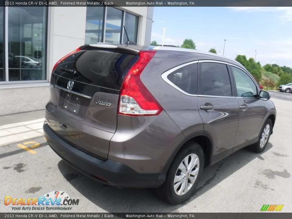 2013 Honda CR-V EX-L AWD Polished Metal Metallic / Black Photo #9