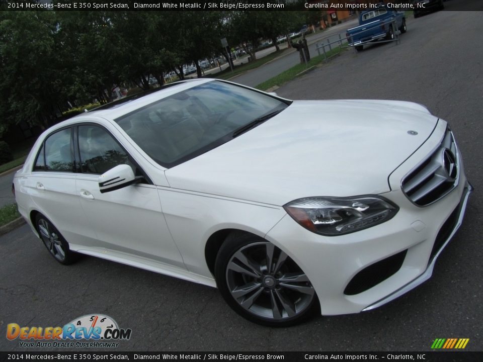 2014 Mercedes-Benz E 350 Sport Sedan Diamond White Metallic / Silk Beige/Espresso Brown Photo #3