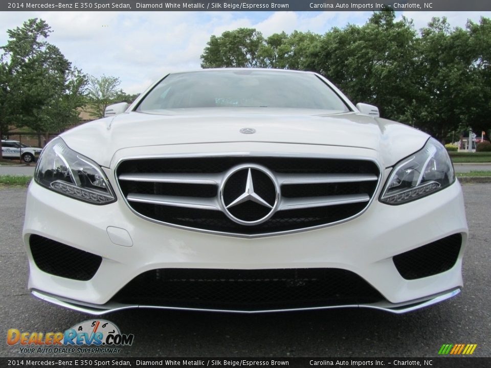 2014 Mercedes-Benz E 350 Sport Sedan Diamond White Metallic / Silk Beige/Espresso Brown Photo #4