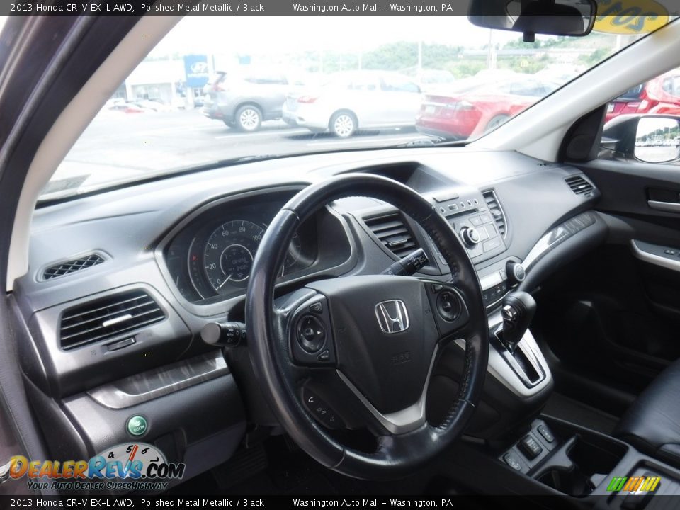 2013 Honda CR-V EX-L AWD Polished Metal Metallic / Black Photo #12