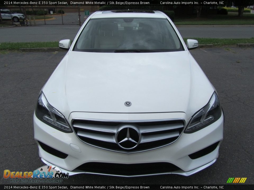 2014 Mercedes-Benz E 350 Sport Sedan Diamond White Metallic / Silk Beige/Espresso Brown Photo #5
