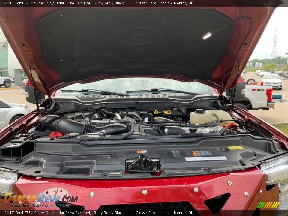 2017 Ford F350 Super Duty Lariat Crew Cab 4x4 Ruby Red / Black Photo #12