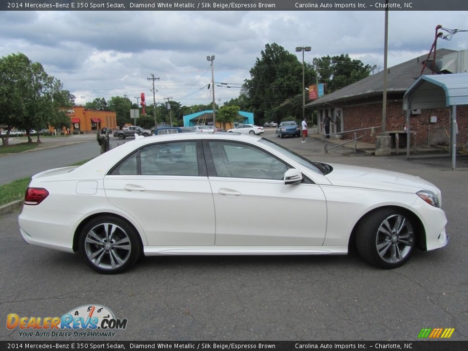 2014 Mercedes-Benz E 350 Sport Sedan Diamond White Metallic / Silk Beige/Espresso Brown Photo #11
