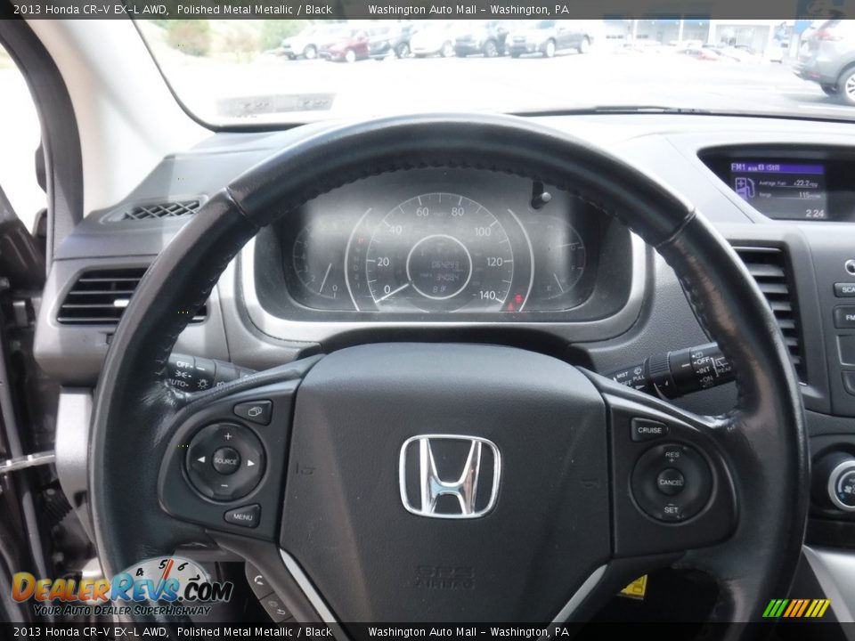 2013 Honda CR-V EX-L AWD Polished Metal Metallic / Black Photo #21