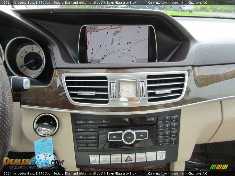 2014 Mercedes-Benz E 350 Sport Sedan Diamond White Metallic / Silk Beige/Espresso Brown Photo #15