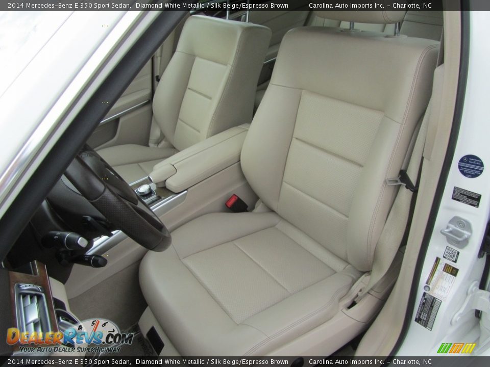 2014 Mercedes-Benz E 350 Sport Sedan Diamond White Metallic / Silk Beige/Espresso Brown Photo #19