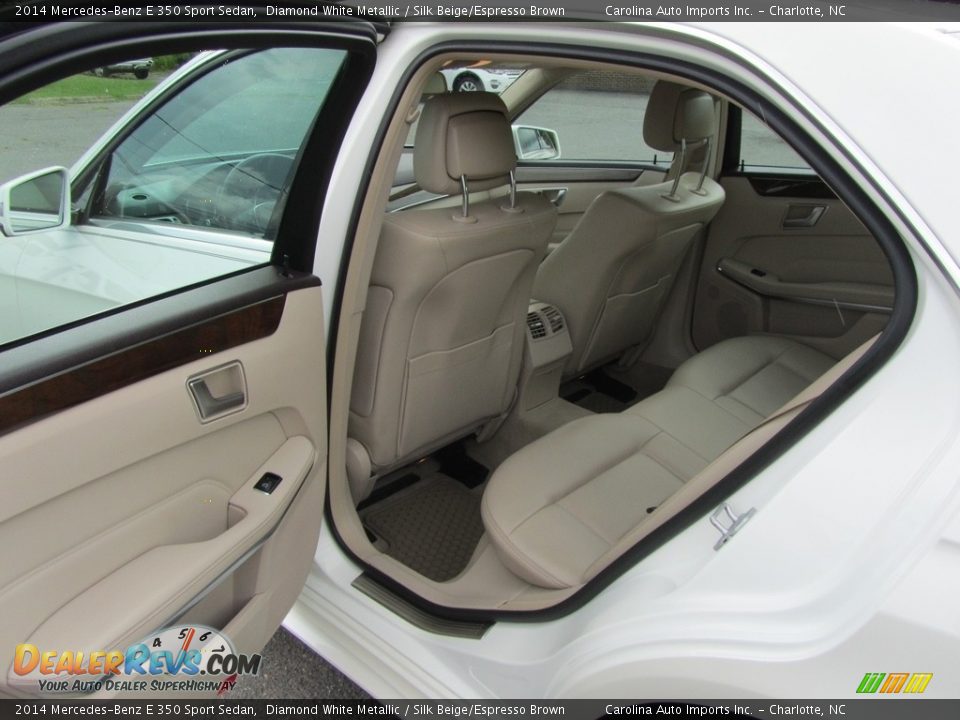 2014 Mercedes-Benz E 350 Sport Sedan Diamond White Metallic / Silk Beige/Espresso Brown Photo #20