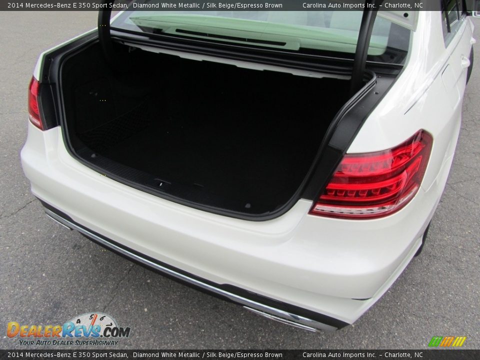 2014 Mercedes-Benz E 350 Sport Sedan Diamond White Metallic / Silk Beige/Espresso Brown Photo #21
