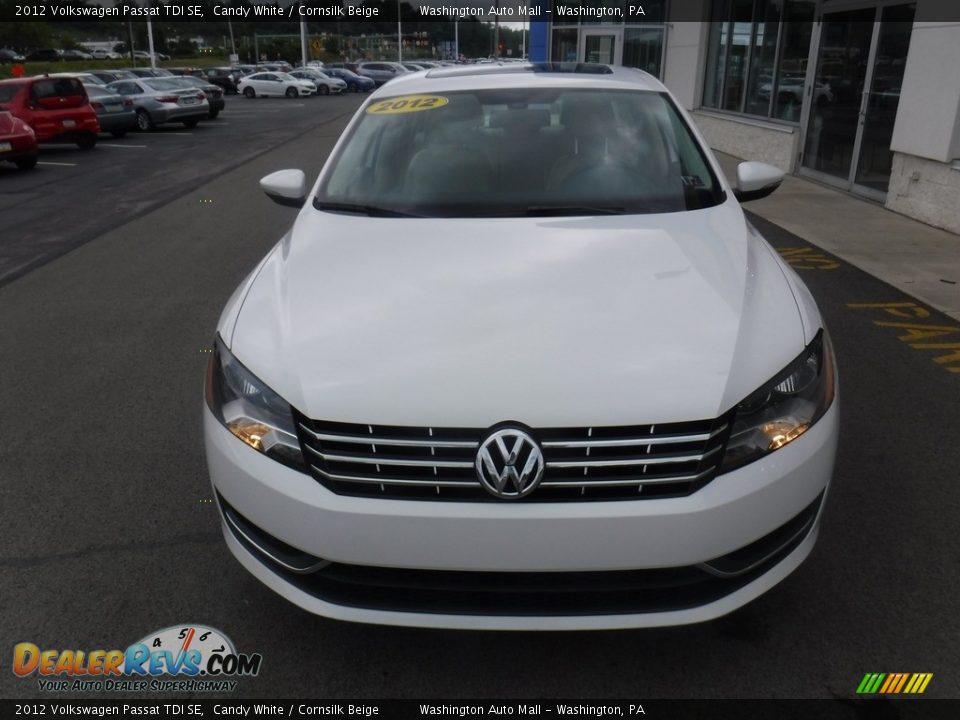 2012 Volkswagen Passat TDI SE Candy White / Cornsilk Beige Photo #5