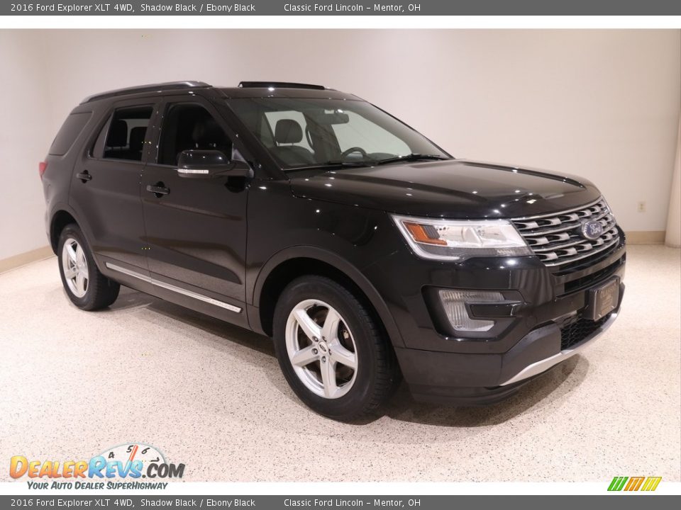 2016 Ford Explorer XLT 4WD Shadow Black / Ebony Black Photo #1