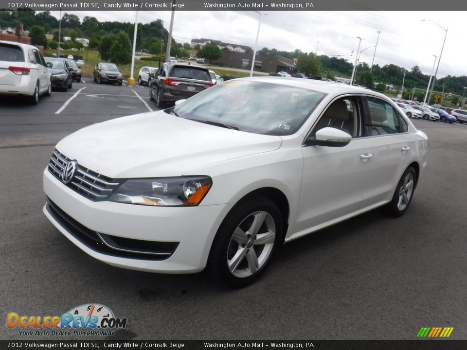 2012 Volkswagen Passat TDI SE Candy White / Cornsilk Beige Photo #6