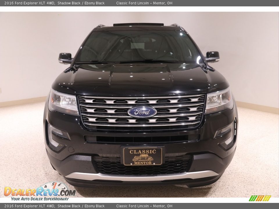 2016 Ford Explorer XLT 4WD Shadow Black / Ebony Black Photo #2