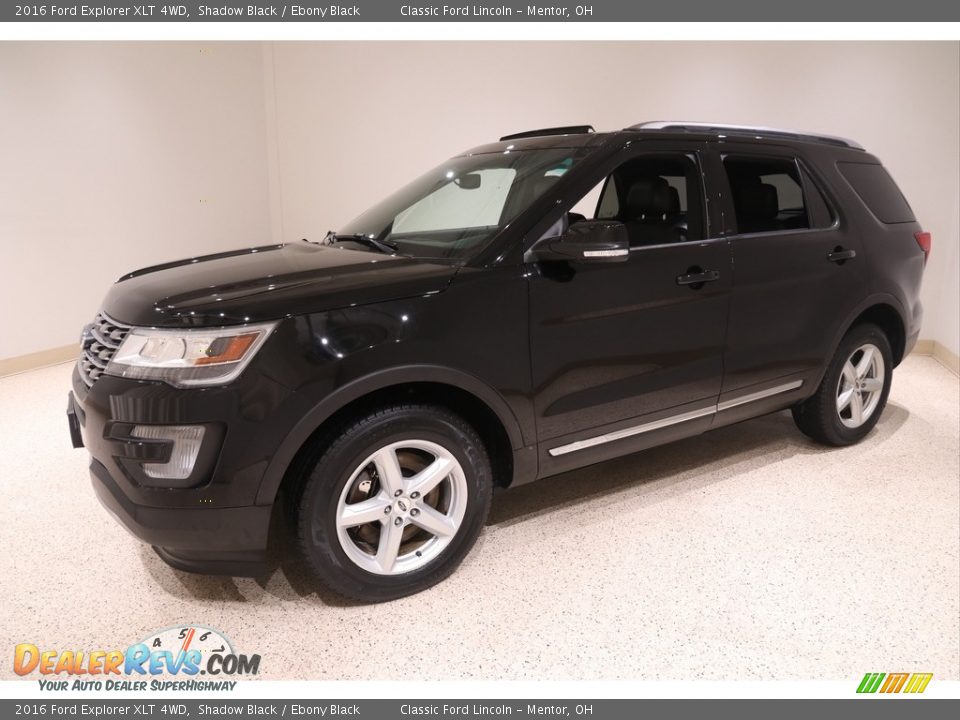 2016 Ford Explorer XLT 4WD Shadow Black / Ebony Black Photo #3