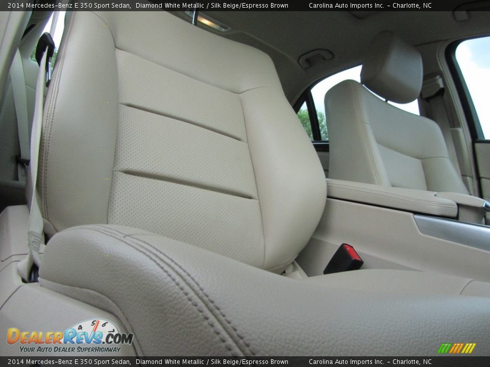 2014 Mercedes-Benz E 350 Sport Sedan Diamond White Metallic / Silk Beige/Espresso Brown Photo #23