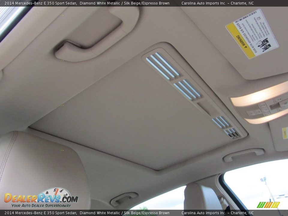 2014 Mercedes-Benz E 350 Sport Sedan Diamond White Metallic / Silk Beige/Espresso Brown Photo #24