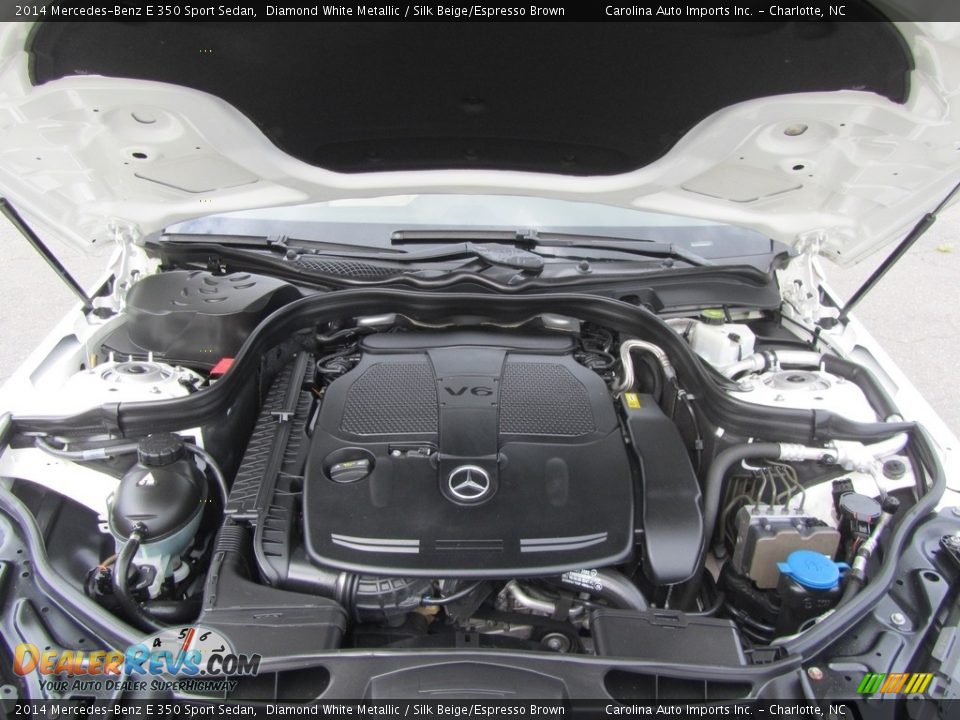 2014 Mercedes-Benz E 350 Sport Sedan Diamond White Metallic / Silk Beige/Espresso Brown Photo #25