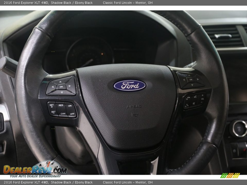 2016 Ford Explorer XLT 4WD Shadow Black / Ebony Black Photo #7
