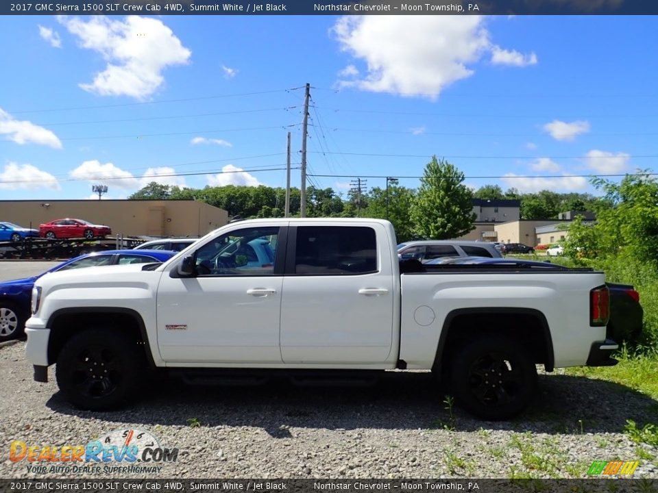 2017 GMC Sierra 1500 SLT Crew Cab 4WD Summit White / Jet Black Photo #2