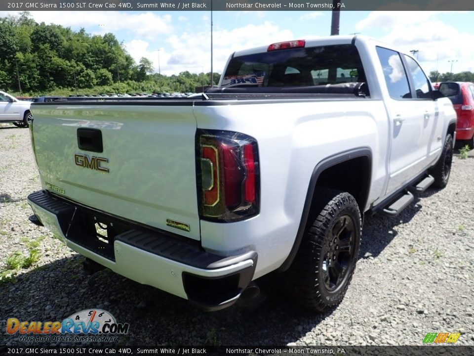 2017 GMC Sierra 1500 SLT Crew Cab 4WD Summit White / Jet Black Photo #4