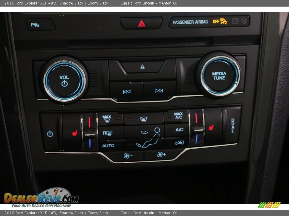 2016 Ford Explorer XLT 4WD Shadow Black / Ebony Black Photo #14