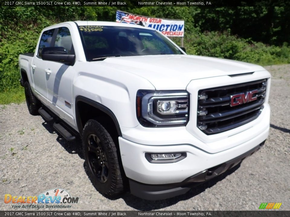 2017 GMC Sierra 1500 SLT Crew Cab 4WD Summit White / Jet Black Photo #5