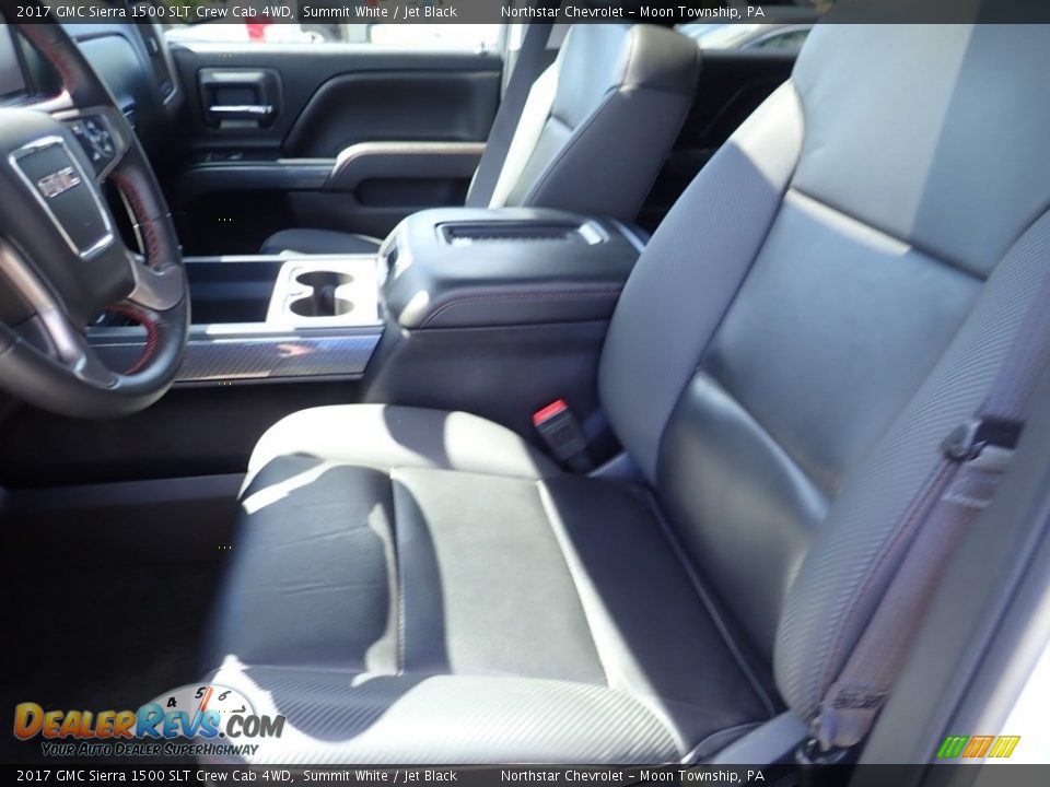 2017 GMC Sierra 1500 SLT Crew Cab 4WD Summit White / Jet Black Photo #8