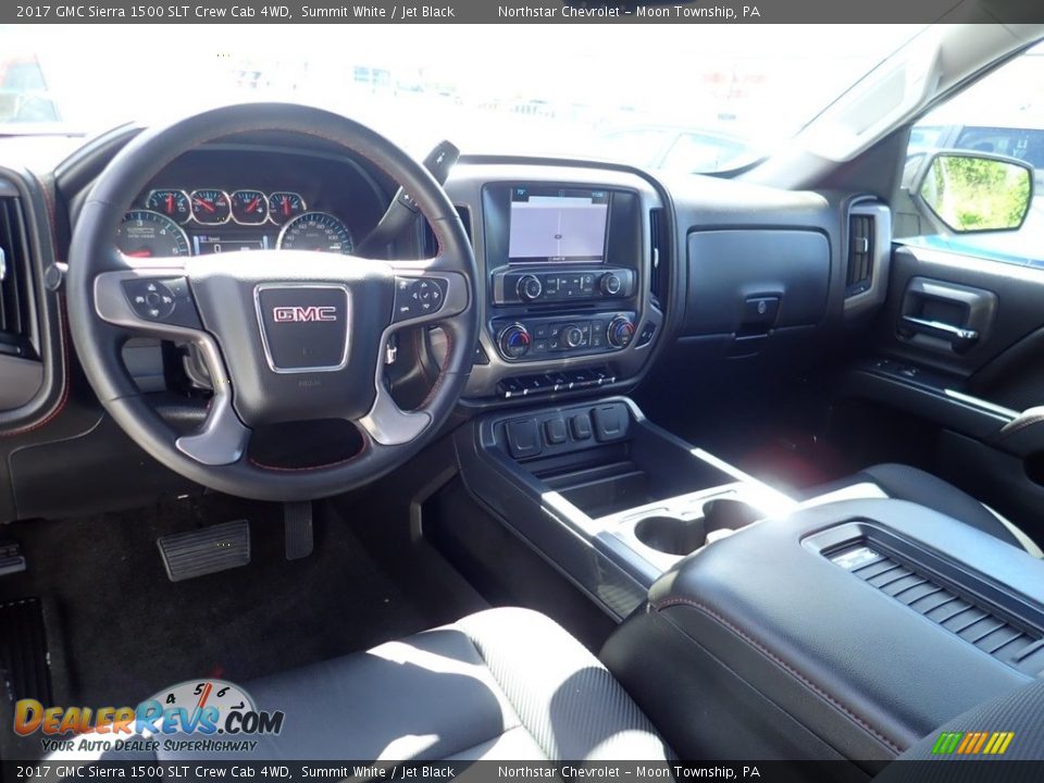 2017 GMC Sierra 1500 SLT Crew Cab 4WD Summit White / Jet Black Photo #10