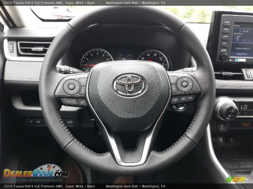 2020 Toyota RAV4 XLE Premium AWD Super White / Black Photo #4