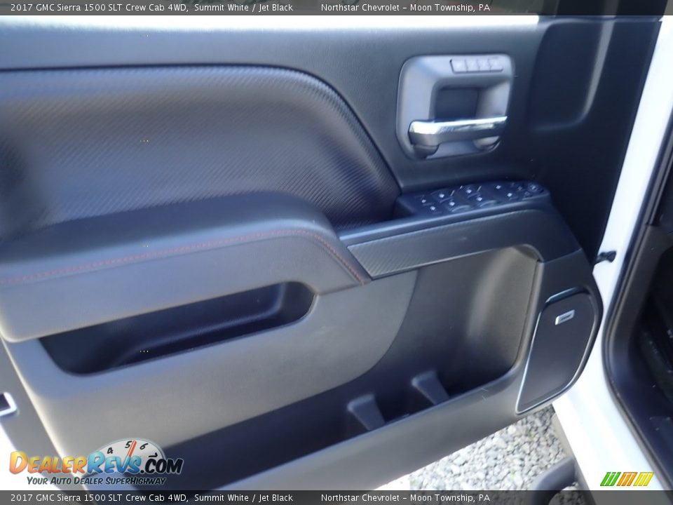 2017 GMC Sierra 1500 SLT Crew Cab 4WD Summit White / Jet Black Photo #11