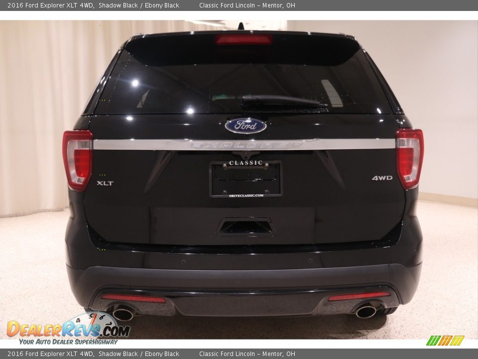 2016 Ford Explorer XLT 4WD Shadow Black / Ebony Black Photo #21