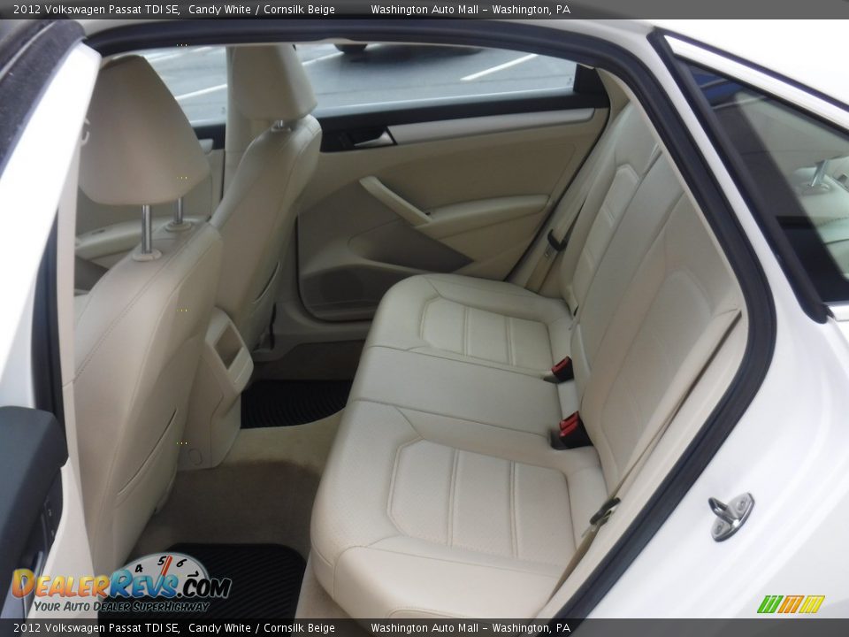 2012 Volkswagen Passat TDI SE Candy White / Cornsilk Beige Photo #24