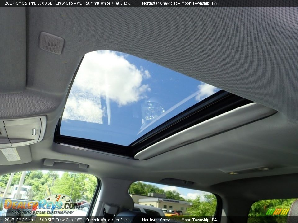 2017 GMC Sierra 1500 SLT Crew Cab 4WD Summit White / Jet Black Photo #12