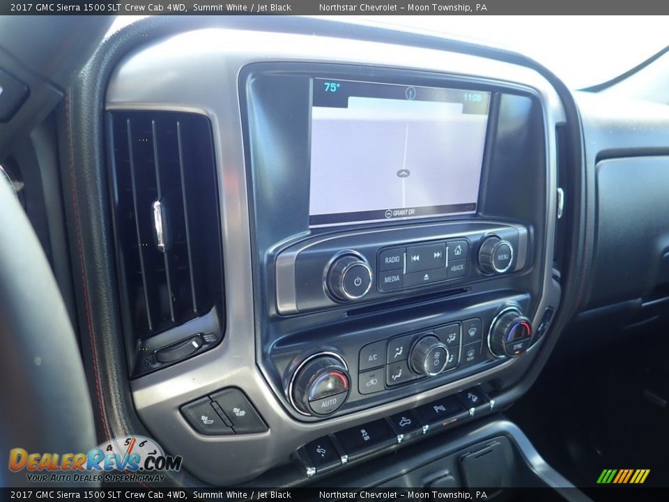 2017 GMC Sierra 1500 SLT Crew Cab 4WD Summit White / Jet Black Photo #13