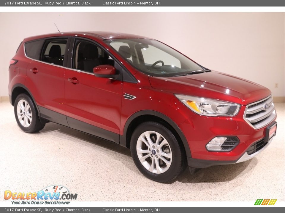 2017 Ford Escape SE Ruby Red / Charcoal Black Photo #1