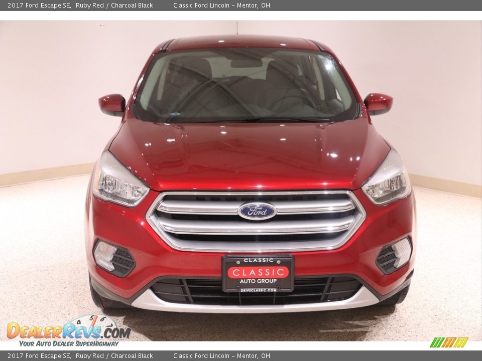 2017 Ford Escape SE Ruby Red / Charcoal Black Photo #2