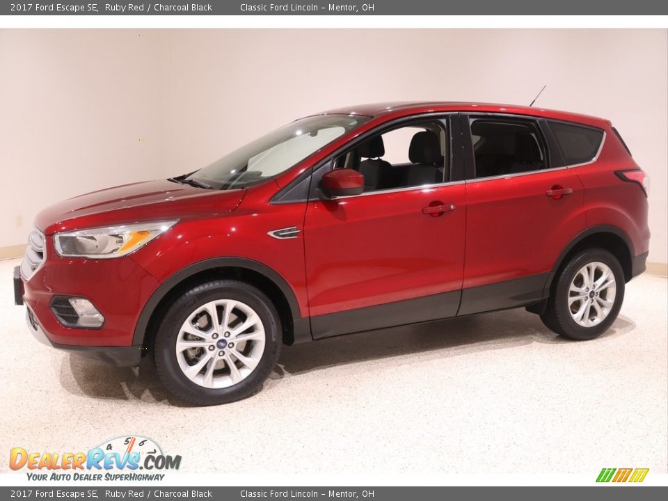 2017 Ford Escape SE Ruby Red / Charcoal Black Photo #3