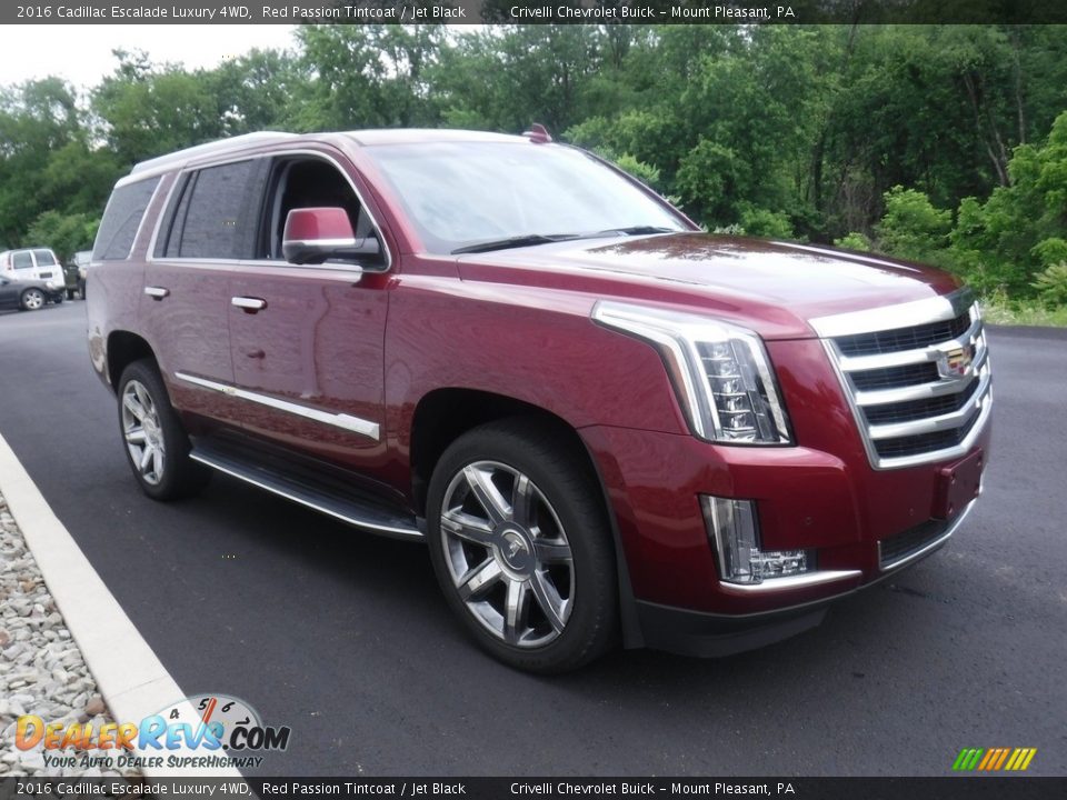 2016 Cadillac Escalade Luxury 4WD Red Passion Tintcoat / Jet Black Photo #7