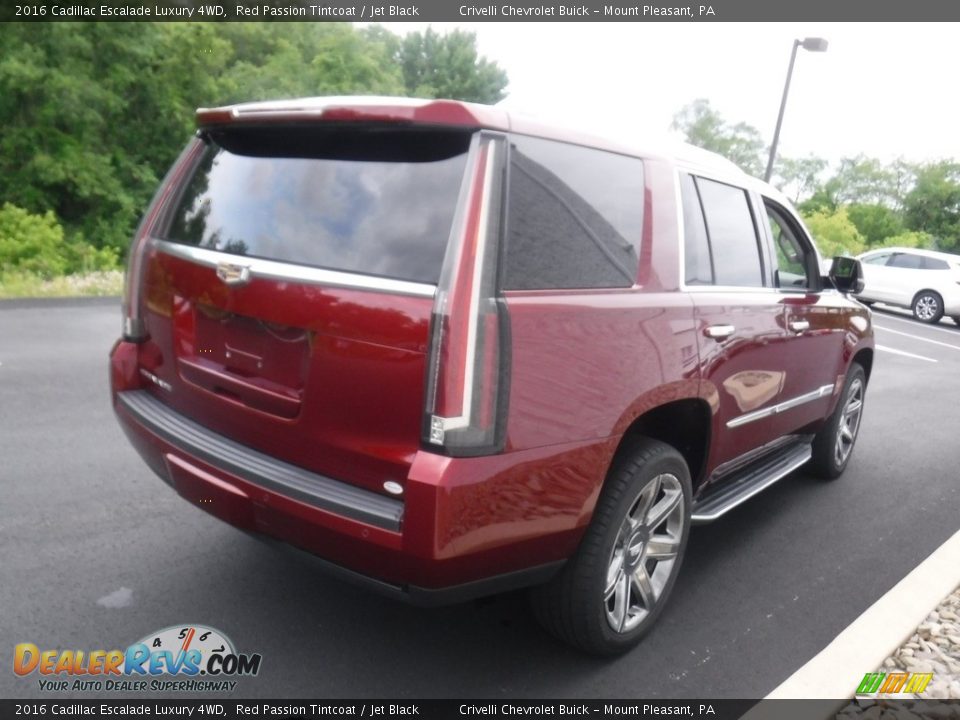 2016 Cadillac Escalade Luxury 4WD Red Passion Tintcoat / Jet Black Photo #8