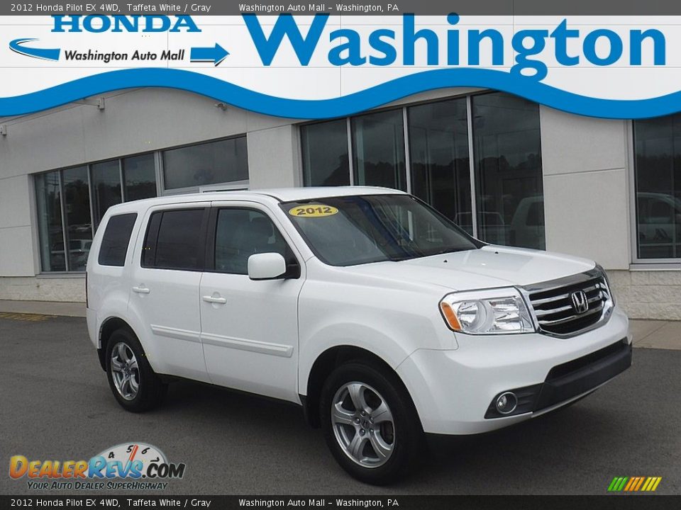 2012 Honda Pilot EX 4WD Taffeta White / Gray Photo #1