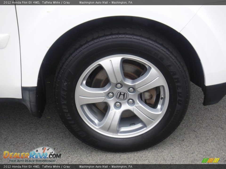 2012 Honda Pilot EX 4WD Taffeta White / Gray Photo #3