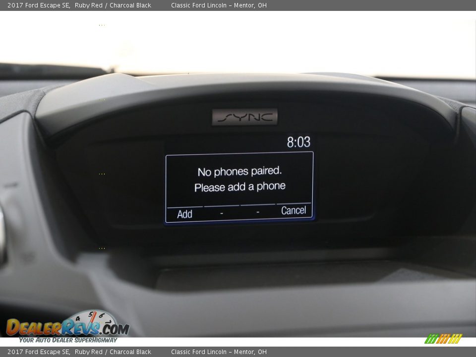 2017 Ford Escape SE Ruby Red / Charcoal Black Photo #11