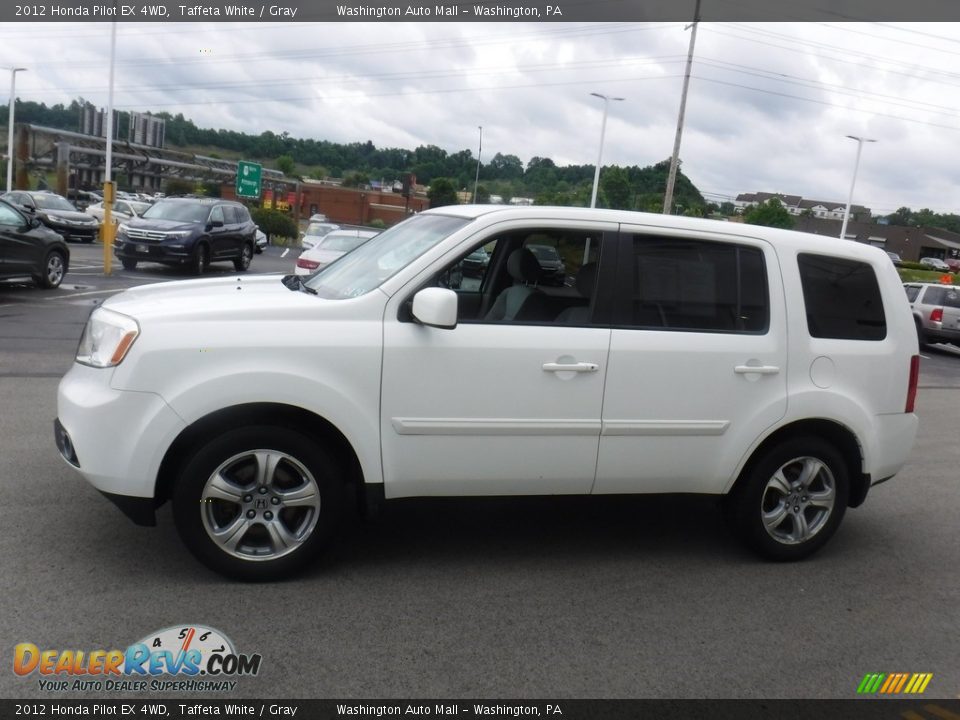 2012 Honda Pilot EX 4WD Taffeta White / Gray Photo #6