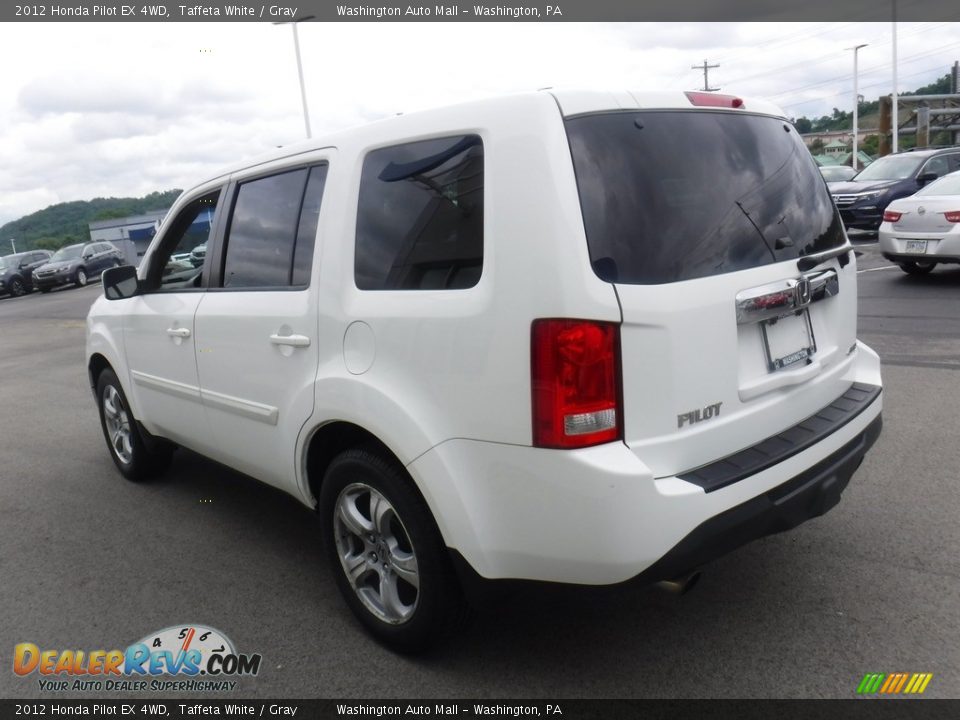 2012 Honda Pilot EX 4WD Taffeta White / Gray Photo #7